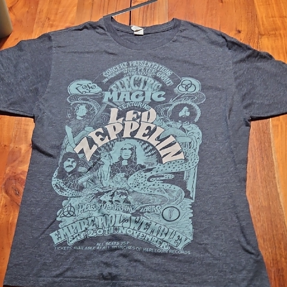 Led Zeppelin Graphic Short Sleeve Tee - Dark Heather Blue